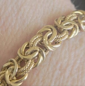 Elegant 14k Gold Beside Bracelet - Women's Jewelry